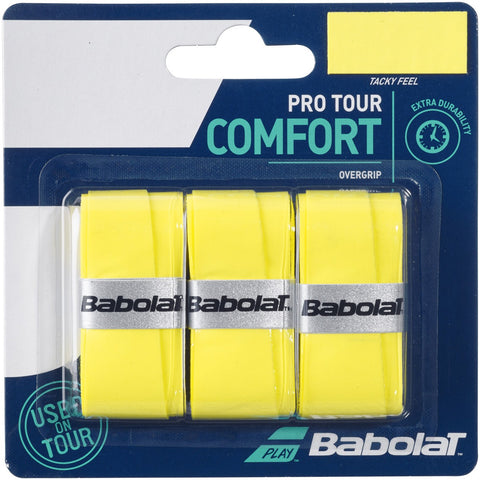 Overgrip Babolat Pro Tour Confort Amarillo x3
