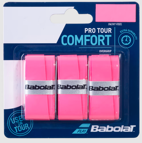 Overgrip Babolat Pro Tour Confort Rosa x3