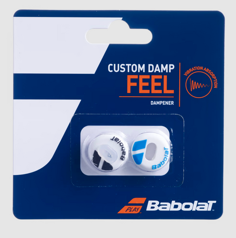 Antivibrador Babolat Custom Damp Blanco Azul X2