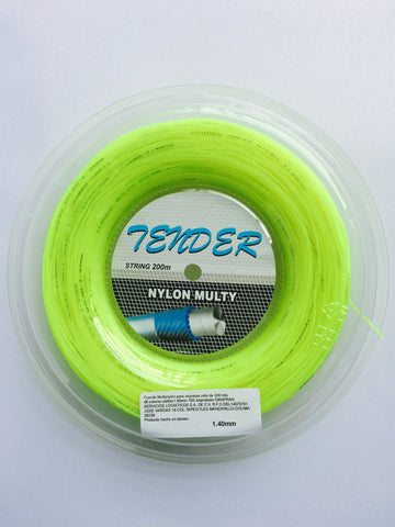 Rollo de cuerda Tender Multy-Nylon de 200mts Dif. Colores.