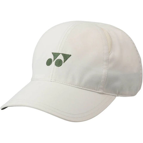 Gorra Yonex Blanca con bordado verde de tenis