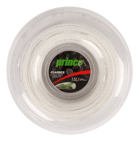 Rollo de Cuerda Prince Synthetic Gut Duraflex 16 Blanco